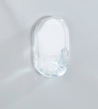 Wenko Ovalhaken mittel 2,5 x 4 x 2 cm, 3er Set, transparent