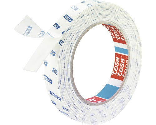 Montageband tesa weiß für Fliesen feuchtraumbeständig 5 m x 19 mm
