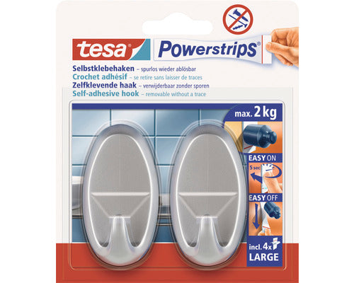 Handtuchhaken tesa Oval chrom-matt