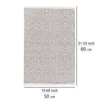 Badematte Mod. Abai, 50 x 80 cm, hergestellt aus recycelten PET-Flaschen
