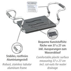Badewannensitz Mod. Secura Silber, 120 kg Tragkraft