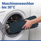 Badteppich Mod. Covelo Dunkelblau, 50 x 80 cm, rutschfest und waschbar bis 30 °C