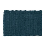 Badteppich Mod. Covelo Dunkelblau, 50 x 80 cm, rutschfest und waschbar bis 30 °C