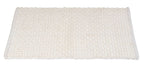 Badteppich Mod. Ecoli, weiß, Polyester/Baumwolle, 50x80 cm, rutschhemmende Rückseite,