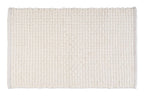 Badteppich Mod. Ecoli, weiß, Polyester/Baumwolle, 50x80 cm, rutschhemmende Rückseite,