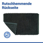 Badteppich Mod. Solivo Dunkelgrün, 50 x 80 cm, rutschfest und waschbar bis 30 °C