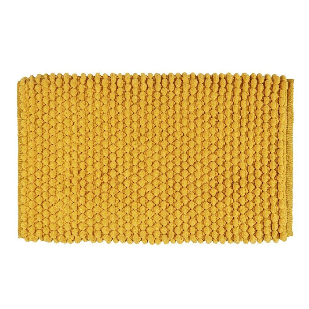 Badteppich Mod. Solivo Senfgelb, 50 x 80 cm, rutschfest und waschbar bis 30 °C