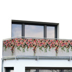 Balkon-Sichtschutz Mod. Rosen, 5 m, UV- und witterungsbeständig