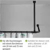 WENKO Decken Stütze Dusche Stangen 57 cm Befestigung Vorhänge Bad Eck Badewannen