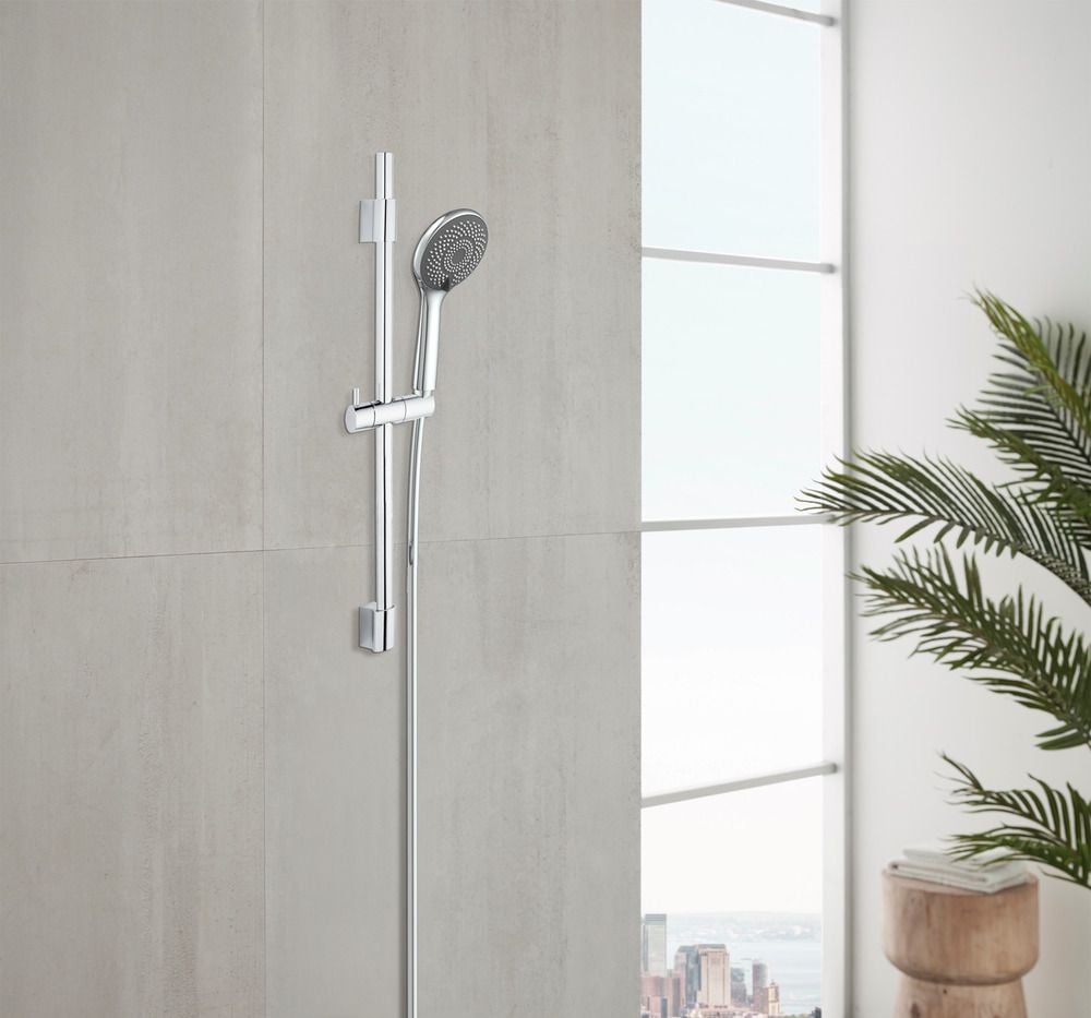 Brauseset Watersaving Chrom, Länge Stange: 70 cm
