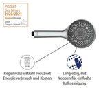 Brauseset Watersaving Chrom, Länge Stange: 70 cm