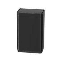 Poubelle Allibert Lycia - Inox - Noir - 51x37x74cm - 50L
