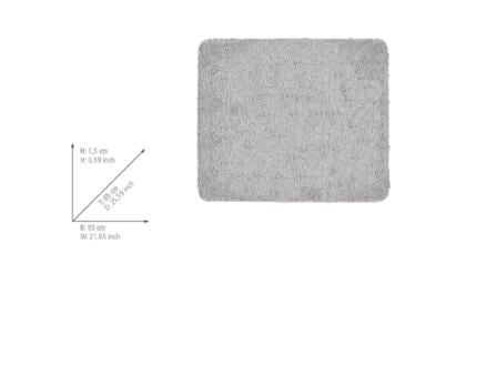 Wenko Badia tapis de bain 55x65cm gris