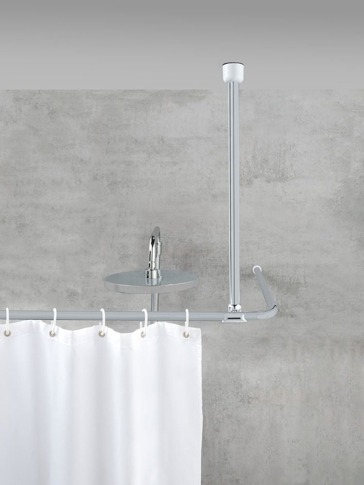 Deckenstütze für Teleskop-Duschstange Chrom, für Stangen mit Ø 2 / 2,5 cm