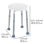 Duschhocker Mod. Secura höhenverstellbar, 120 kg Tragkraft