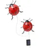 Solar-Marienkäfer mit LED Beleuchtung, 2er Set
