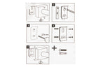 Haceka Papierrollenhalter Edge | 6 × 21.5 × 18.5 cm