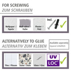Edelstahl Wandregal Mod. Trestina 2 Etagen Schwarz, hochwertiger Rostschutz