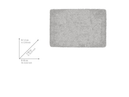 Wenko Badia badmat 60x90 cm grijs