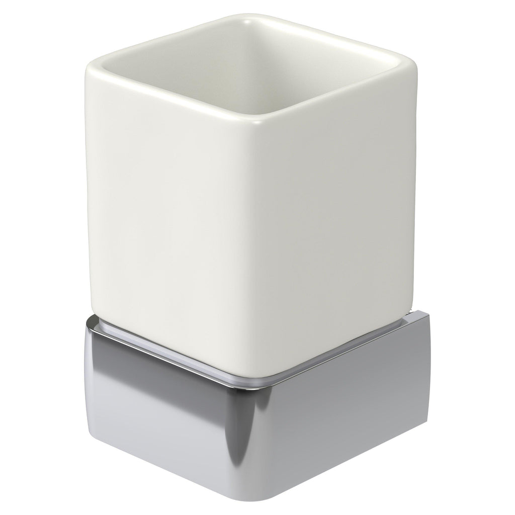 Haceka Aline Glashalter Aluminium Poliertes Aluminium