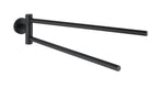 Handtuchhalter Mod. Bosio Black matt mit 2 Armen, rostfrei