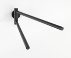 Handtuchhalter Mod. Bosio Black matt mit 2 Armen, rostfrei
