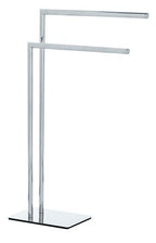 WENKO Recco Handtuchständer – Maße: 48 x 80,5 x 20 cm, Farbe: Silber / Chrom