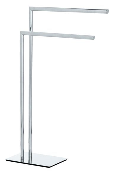 WENKO Recco Handtuchständer – Maße: 48 x 80,5 x 20 cm, Farbe: Silber / Chrom