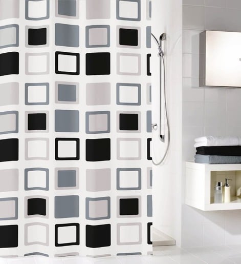 Kleine Wolke Duschvorhang Clipper Anthrazit Kunststoff 5209901238