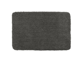WENKO Badematte Badteppich Belize Mikrofaser 55 cm x 65 cm Mausgrau