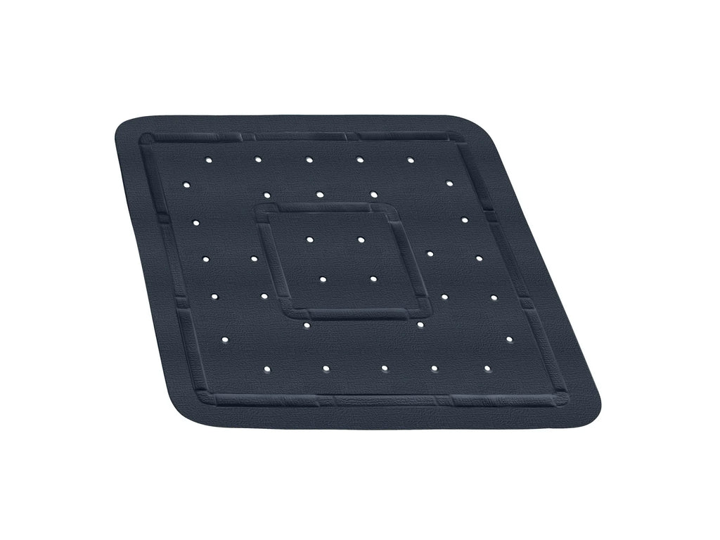 WENKO Duscheinlage Florida Grau 55x55 cm Duschmatte Rutschfest Gummi