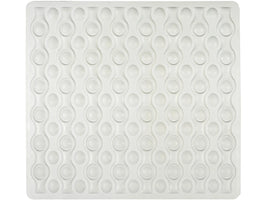 Wenko Duscheinlage Rocha Weiß 54x52cm Duschmatte Rutschfest Kautschuk Matte
