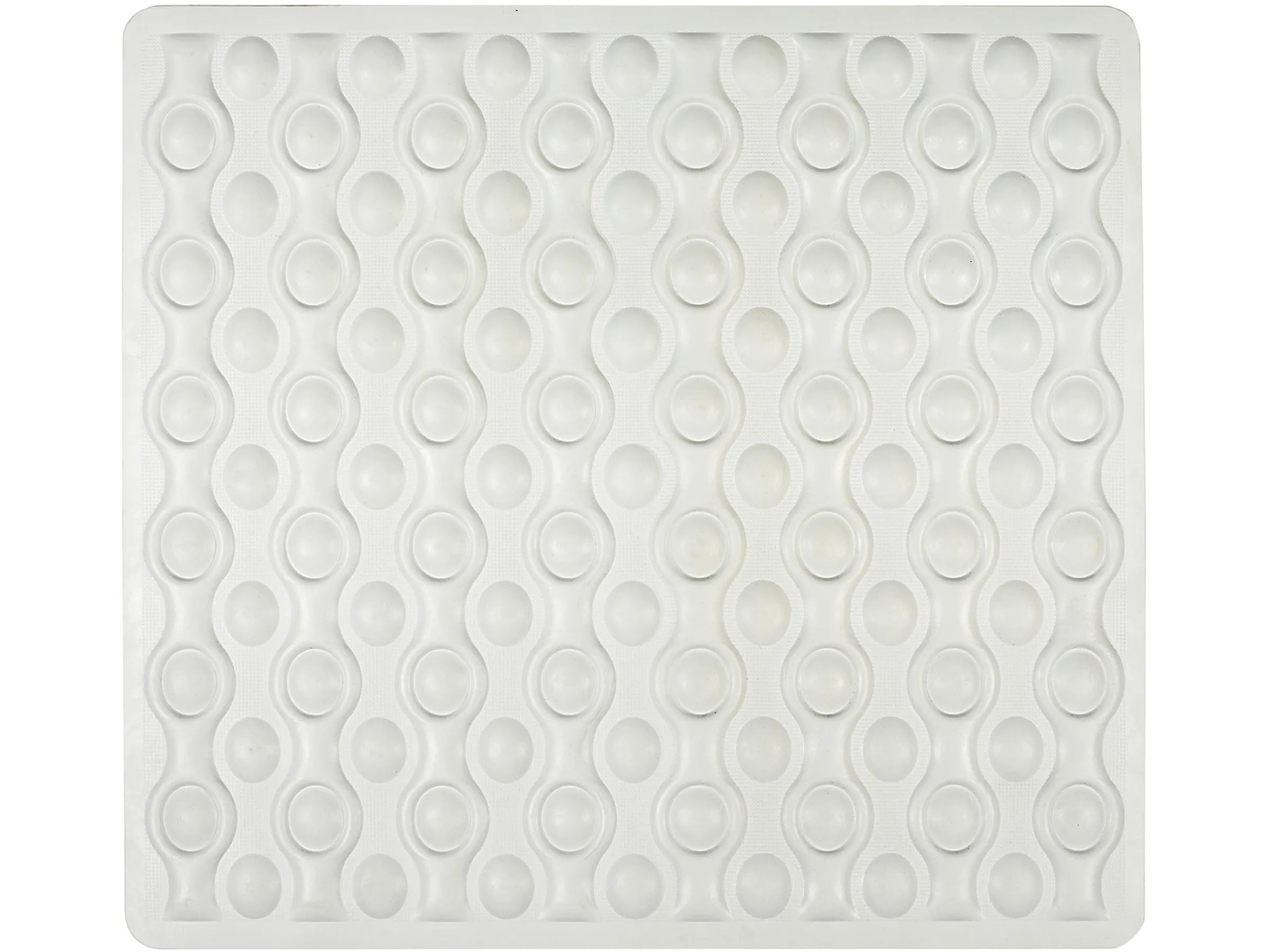 Wenko Duscheinlage Rocha Weiß 54x52cm Duschmatte Rutschfest Kautschuk Matte