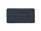 Wenko Wanneneinlage Florida Grau 70x36cm Badewannenmatte Rutschfest Schiefer