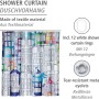 Wenko Duschvorhang Sunny City Polyester 180 cm x 200 cm waschbar