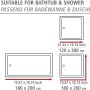 Wenko Duschvorhang Sunny City Polyester 180 cm x 200 cm waschbar