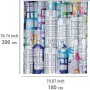 Wenko Duschvorhang Sunny City Polyester 180 cm x 200 cm waschbar