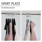 Kleiderbügel Mod. Alessia Grau, 20er Set, extra dünn, platzsparend