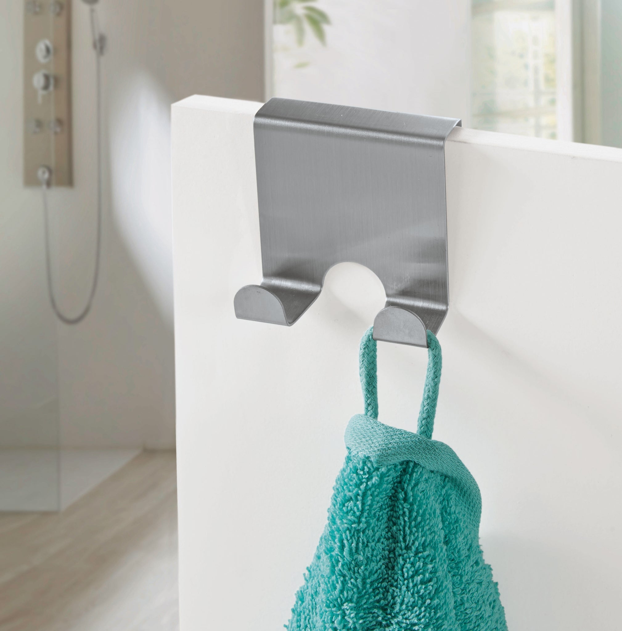 Handtuchhaken DOUBLE DOOR HOOKS Chromfarben