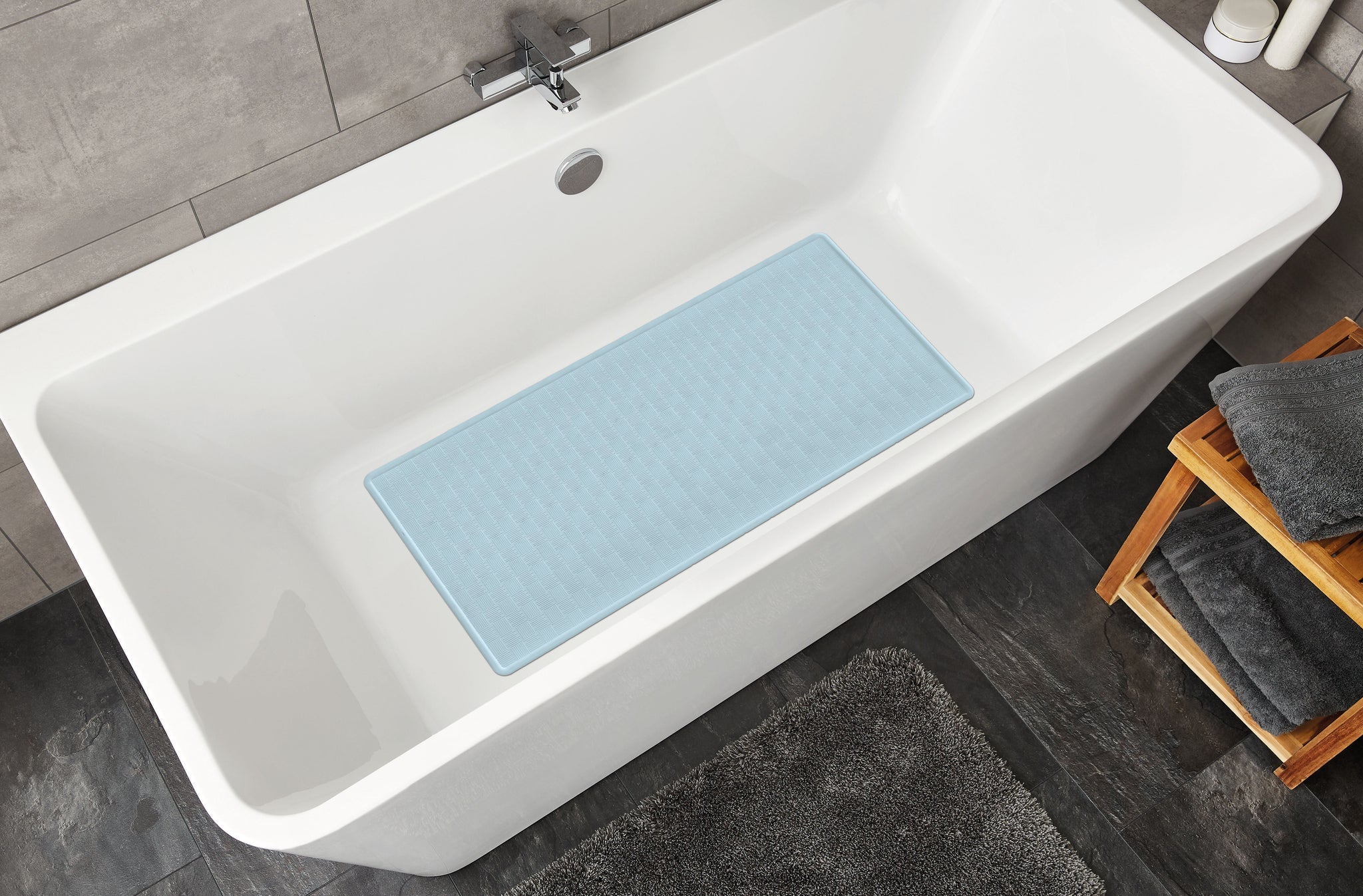 Wanneneinlage RUBY Wasserblau 35 x 75 cm