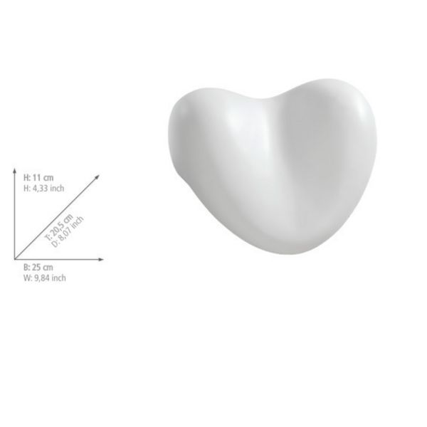 Kopf- und Nackenkissen Mod. Tropic White, für die Badewanne