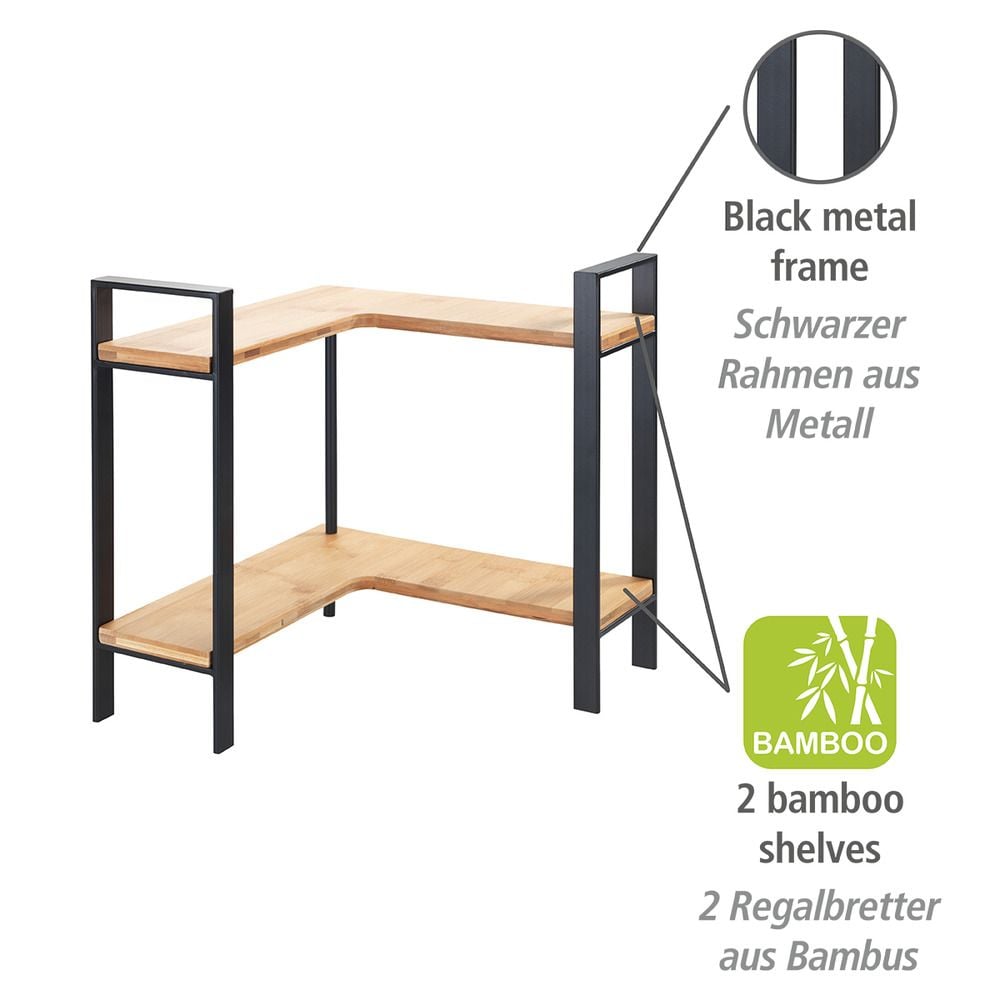 Küchen-Eckregal Mod. Lou, für mehr Stauraum auf der Arbeitsfläche