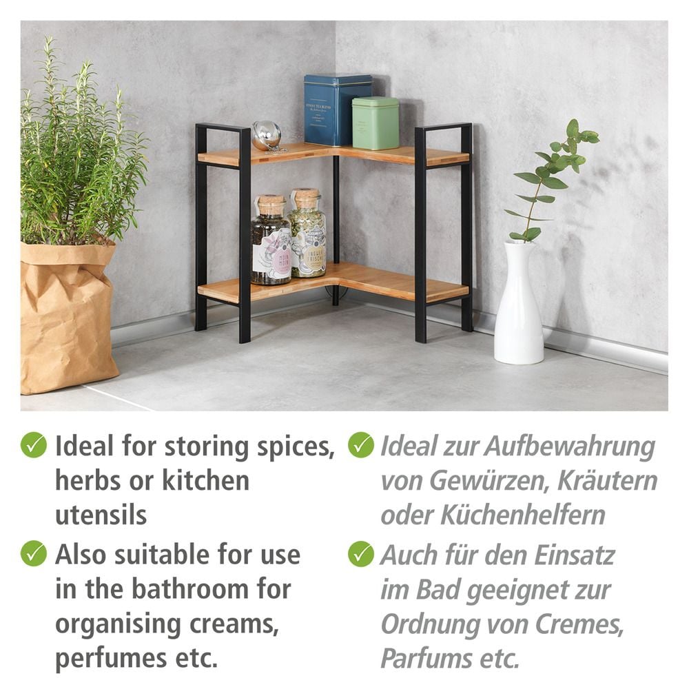 Küchen-Eckregal Mod. Lou, für mehr Stauraum auf der Arbeitsfläche