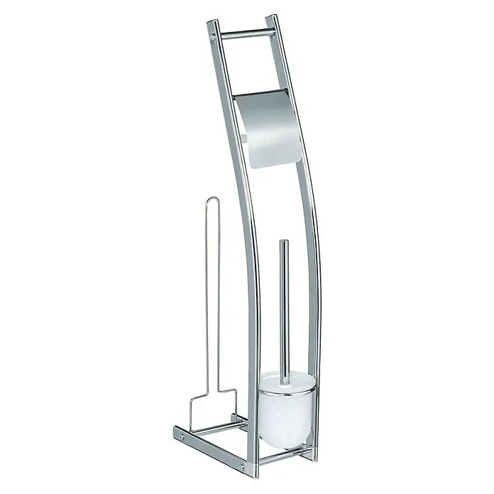 Venus Roma Toilettenbutler Chrom Silber Klobürste Toilettenpapierhalter Bad