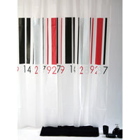 Rideau de douche Bars 180 x 200 cm ALLIBERT