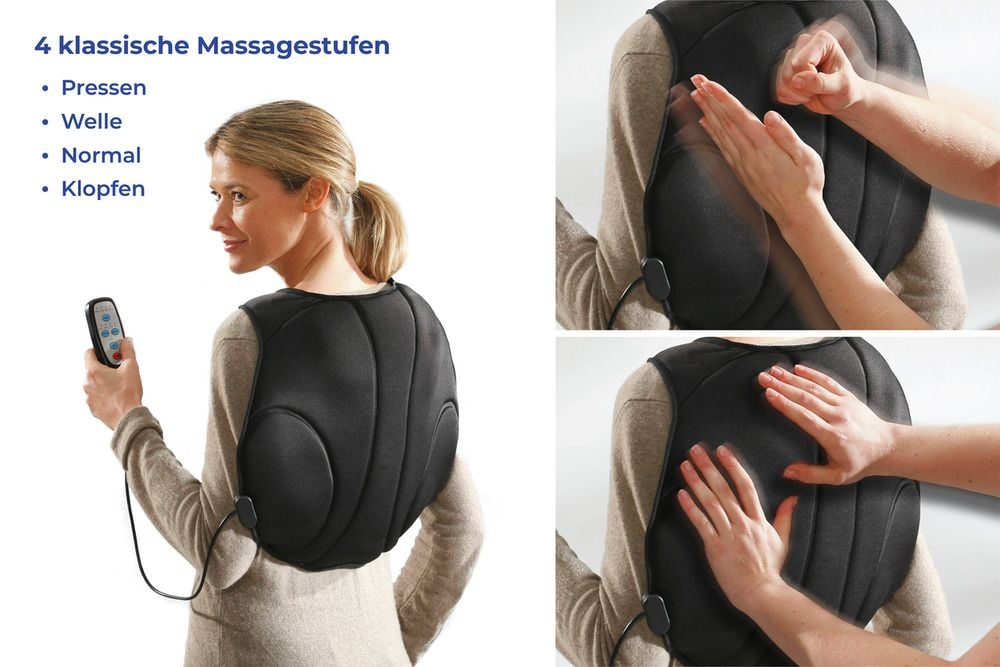 Rücken- und Nackenmasseur, mobiles Rücken- & Nackenmassagegerät