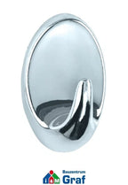 WENKO Maxi-Haken Wandhaken Klebehaken Oval-Design, 2er Pack, in 2 Farben