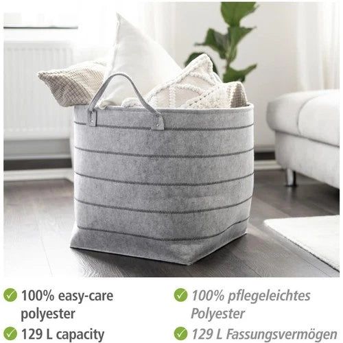 Wenko Filz Aufbewahrungskorb Mod. Nella Grau, XL 69792800