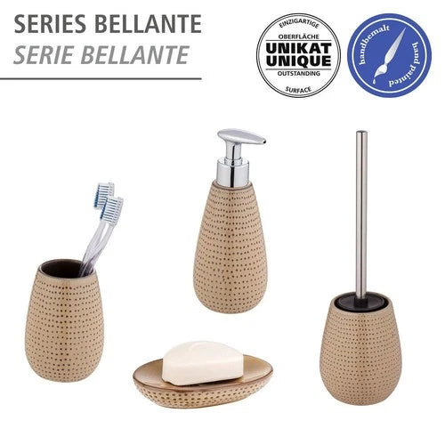 WENKO WC-Garnitur Modell Bellante, Keramiktopf & Silikonbürste