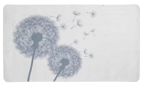 WENKO Badewannen Einlage Astera 70x40 cm Dusch Matte Pusteblume Anti Rutsch
